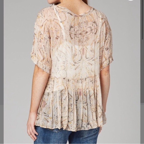 Free People Say You Will Paisley Top Small - Picture 3 of 7